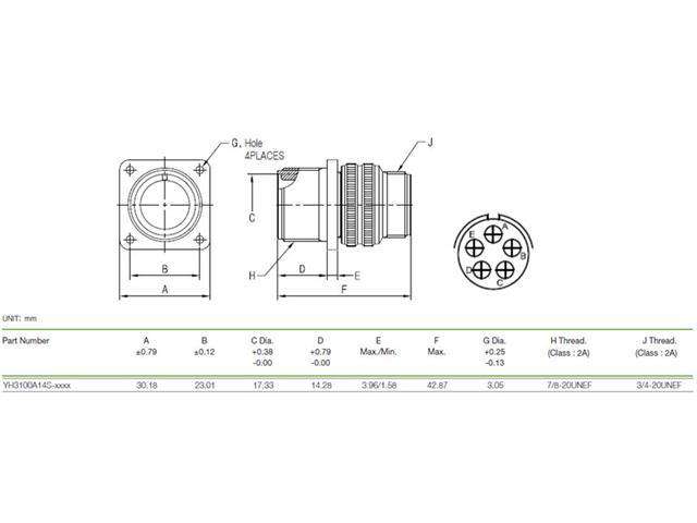 XY3100A-14S-5P - MIL-Spec / MIL-Type -