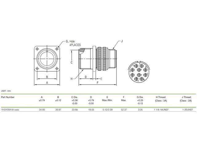 XY3100A-18-1S - MIL-Spec / MIL-Type -
