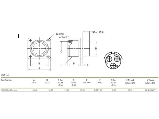 XY3102A - 10SL - 3P - MIL - Spec / MIL - Type -