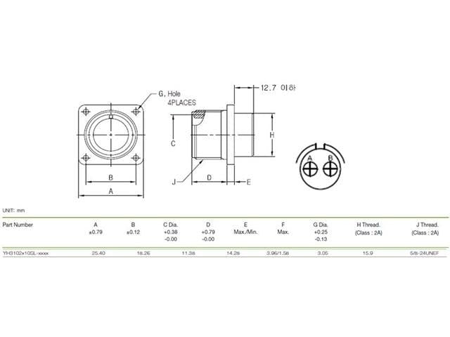 XY3102A - 10SL - 4P - MIL - Spec / MIL - Type -