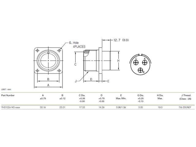 XY3102A-14S-1P - MIL-Spec / MIL-Type -