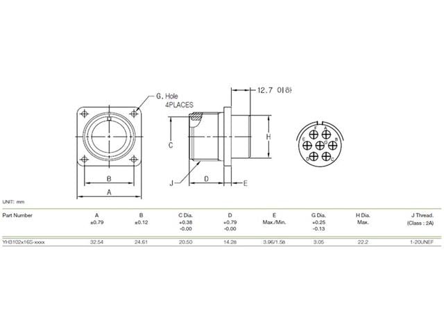 XY3102A-16S-1P - MIL-Spec / MIL-Type -
