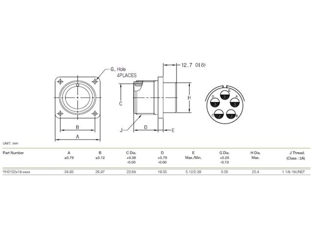 XY3102A-18-11P - MIL-Spec / MIL-Type -