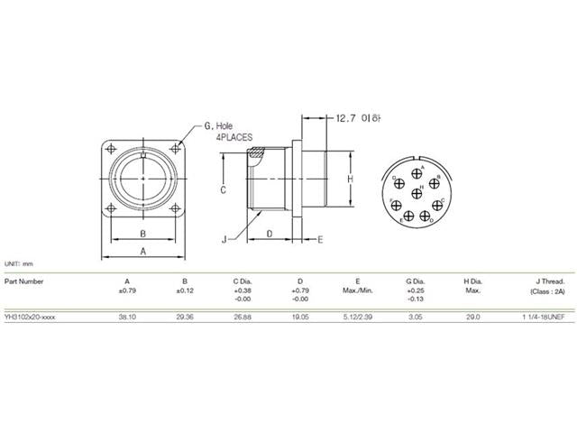 XY3102A-20-7P - MIL-Spec / MIL-Type -