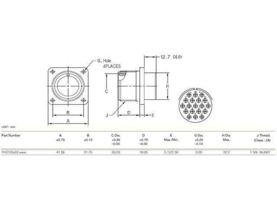 XY3102A-22-14P - MIL-Spec / MIL-Type -