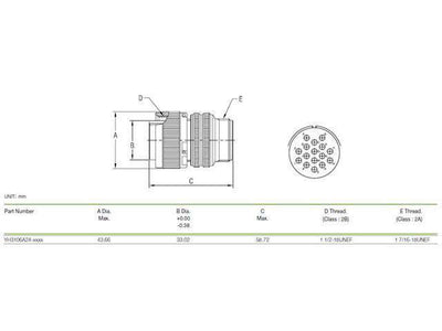 XY3102A-24-5P - MIL-Spec / MIL-Type -