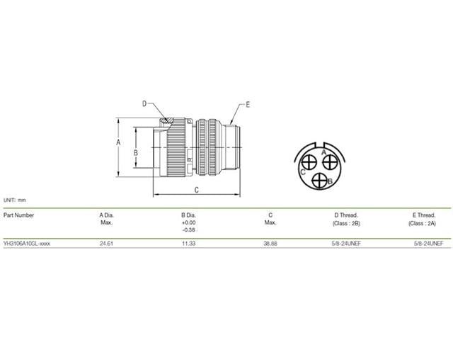 XY3106A-10SL-3P - MIL-Spec / MIL-Type -