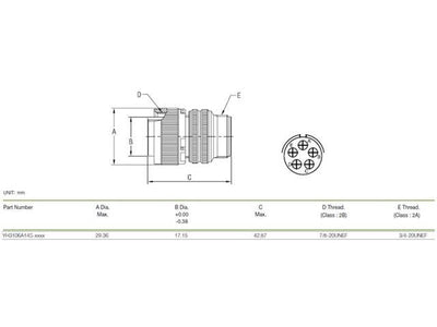 XY3106A-14S-5P - MIL-Spec / MIL-Type -
