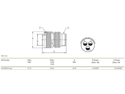 XY3106A-16-10S - MIL-Spec / MIL-Type -