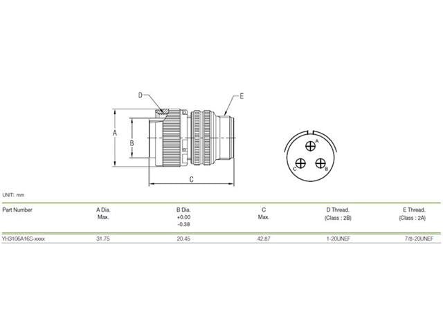 XY3106A-16S-5P - MIL-Spec / MIL-Type -