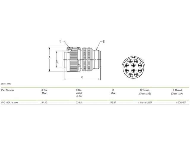 XY3106A-18-1P - MIL-Spec / MIL-Type -