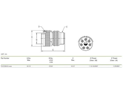 XY3106A-18-8P - MIL-Spec / MIL-Type -