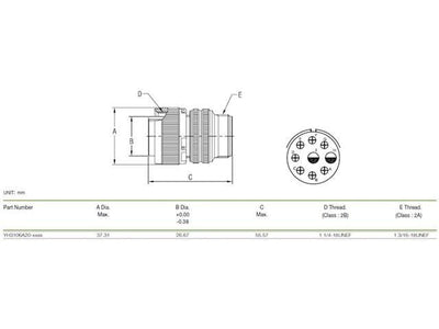 XY3106A-20-16S - MIL-Spec / MIL-Type -