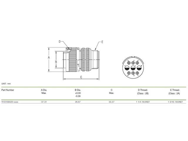 XY3106A-20-18P - MIL-Spec / MIL-Type -