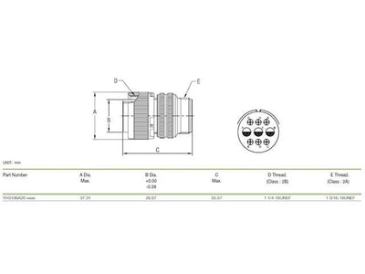 XY3106A-20-18P - MIL-Spec / MIL-Type -