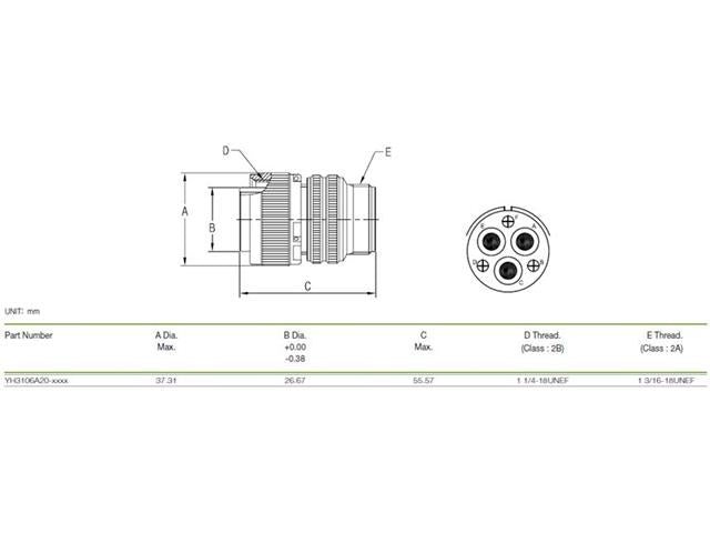 XY3106A-20-19P - MIL-Spec / MIL-Type -