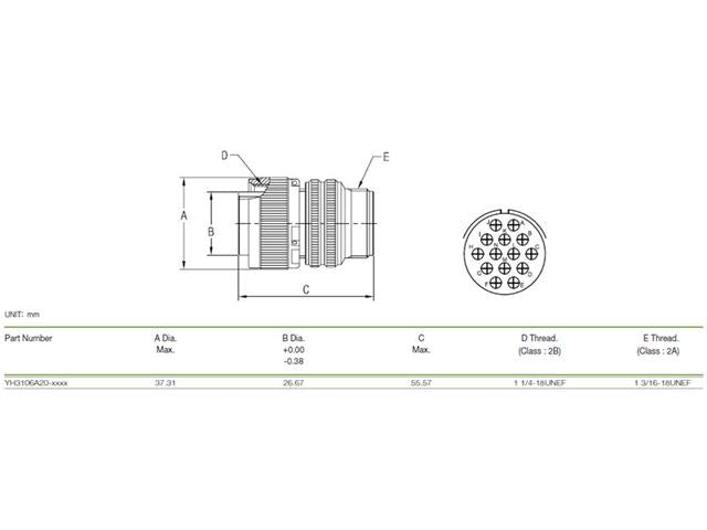 XY3106A-20-27P - MIL-Spec / MIL-Type -