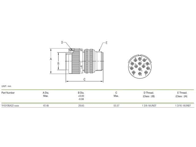 XY3106A-22-19S - MIL-Spec / MIL-Type -