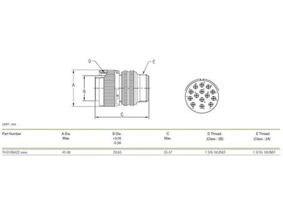 XY3106A-22-19S - MIL-Spec / MIL-Type -