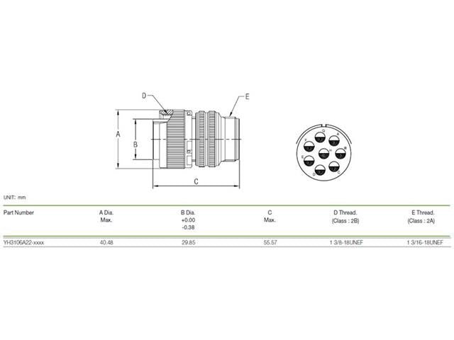 XY3106A-22-23S - MIL-Spec / MIL-Type -