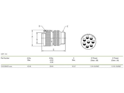 XY3106A-22-23S - MIL-Spec / MIL-Type -