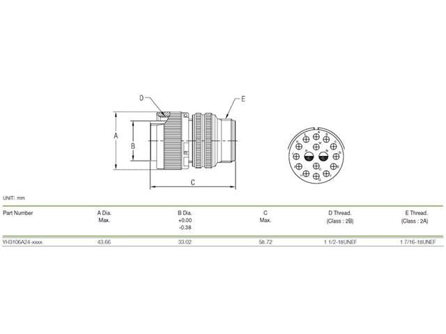 XY3106A-24-7S - MIL-Spec / MIL-Type -