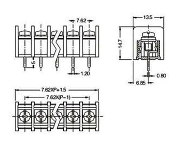 XY825A-3P - Terminals -
