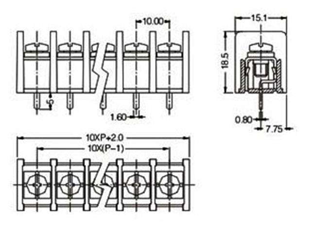 XY855A-3P - Terminals -